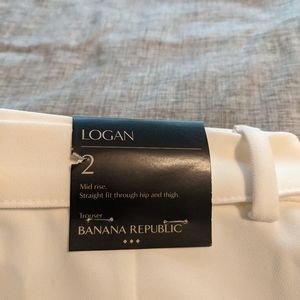 White pants from Banana Republic